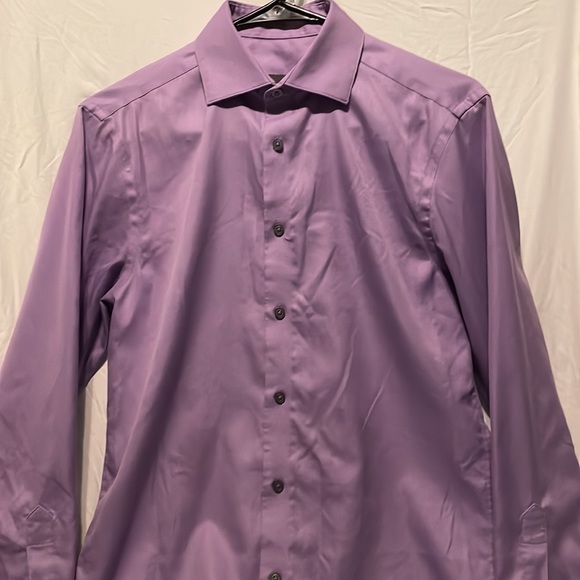 Purple Calvin Klein long sleeve button up - Picture 4 of 12